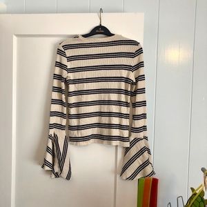 Zara Tops - ZARA ribbed bell sleeve shirt, size small Zara Tops - ZARA ribbed bell sleeve shirt, size small